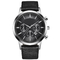 Chronograph Movement 30m Waterproof Leather Quartz Watch SGS